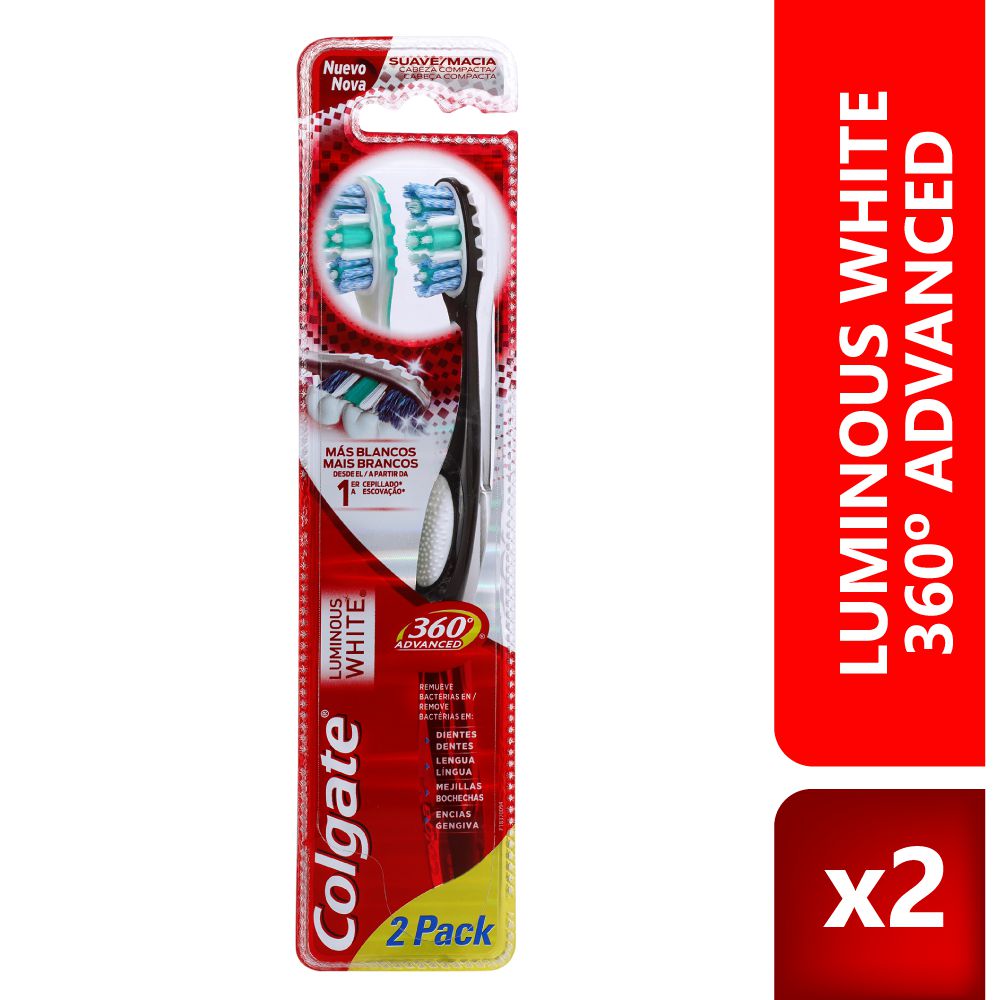 CEPILLO DENTAL COLGATE 360 Luminous White  (2  und)