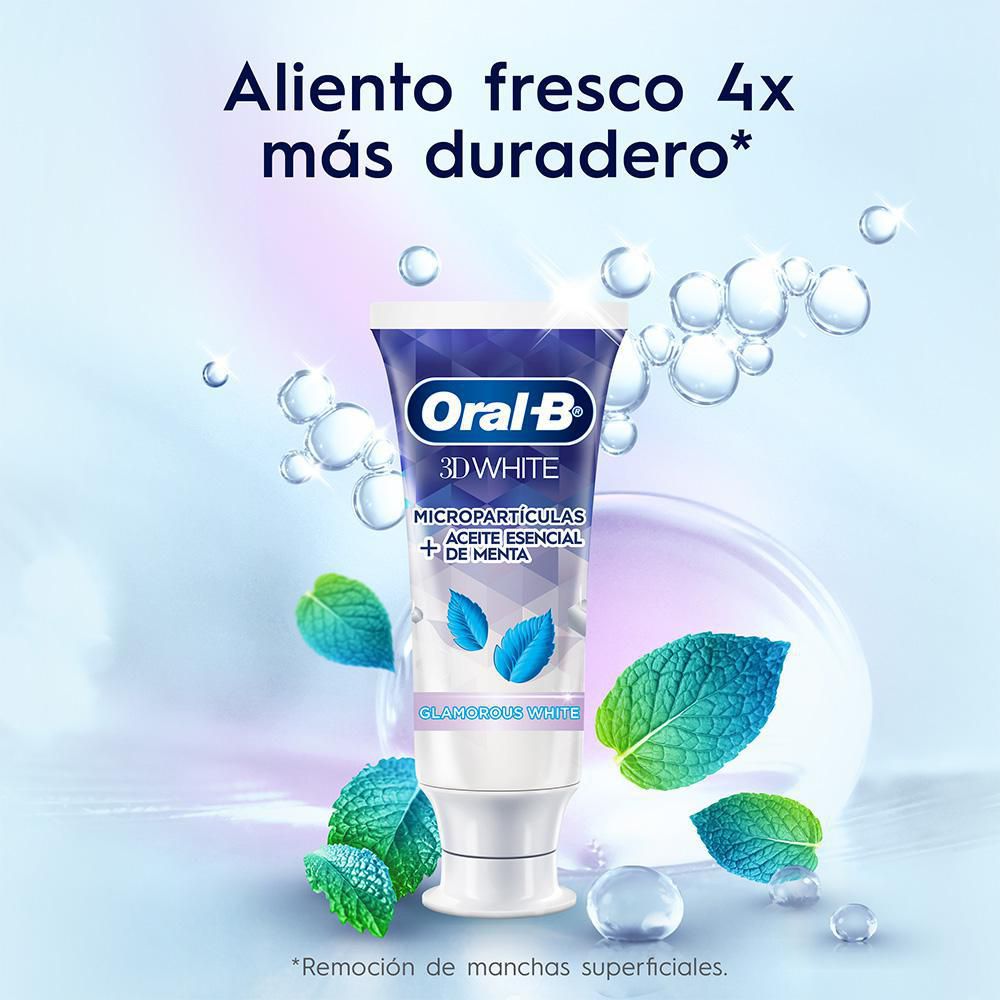 Crema Dental ORALB 3D White Brilliant Fresh x3und  (201  ml) img #4