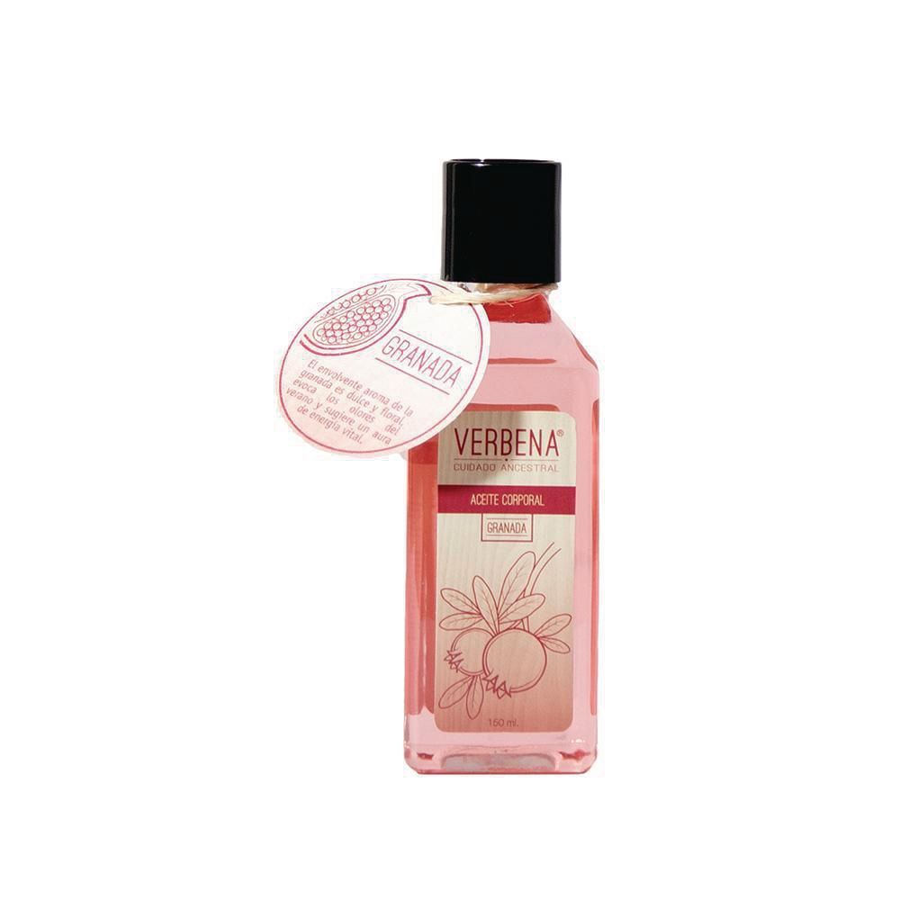 Aceite corporal VERBENA Hidratante fragancia granada (150 ml)