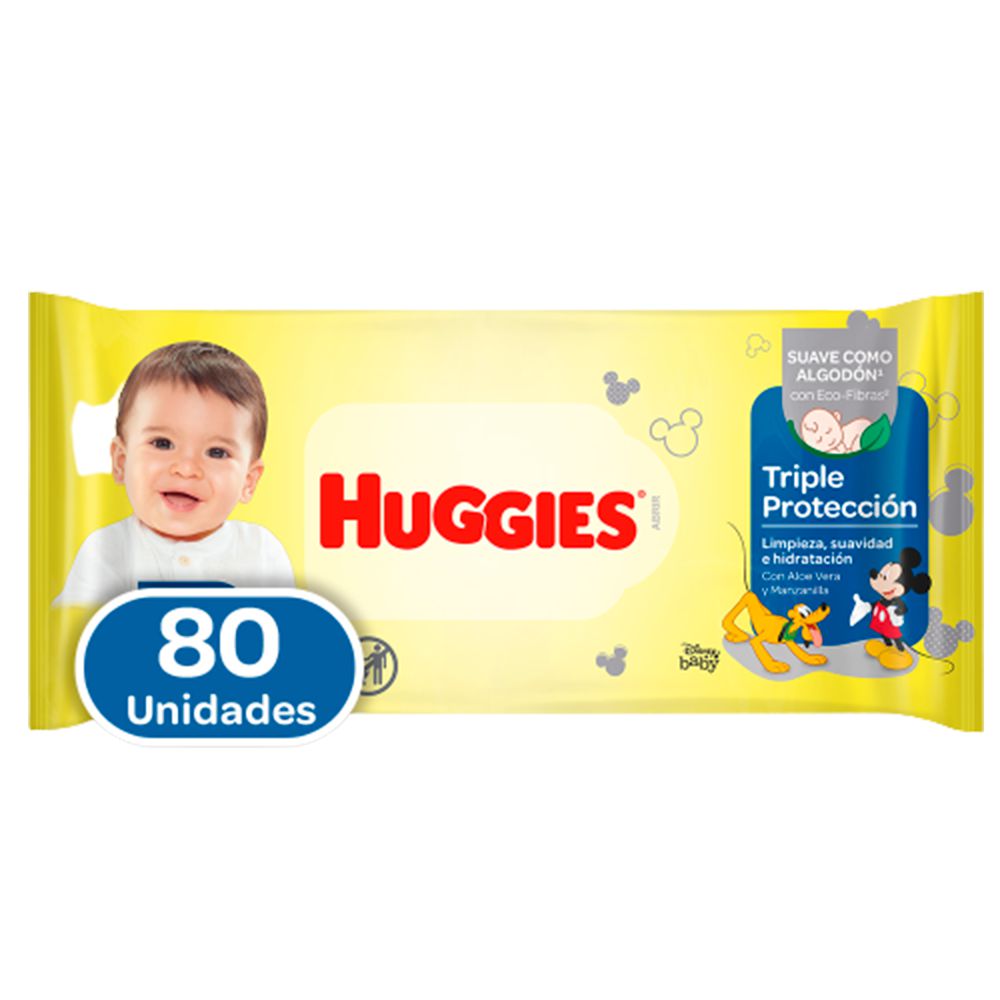 Toallas húmedas HUGGIES Limpieza Cotidiana (80 und)