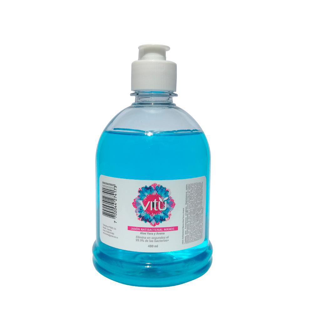 Jabón VITU Antibacterial (480 ml)