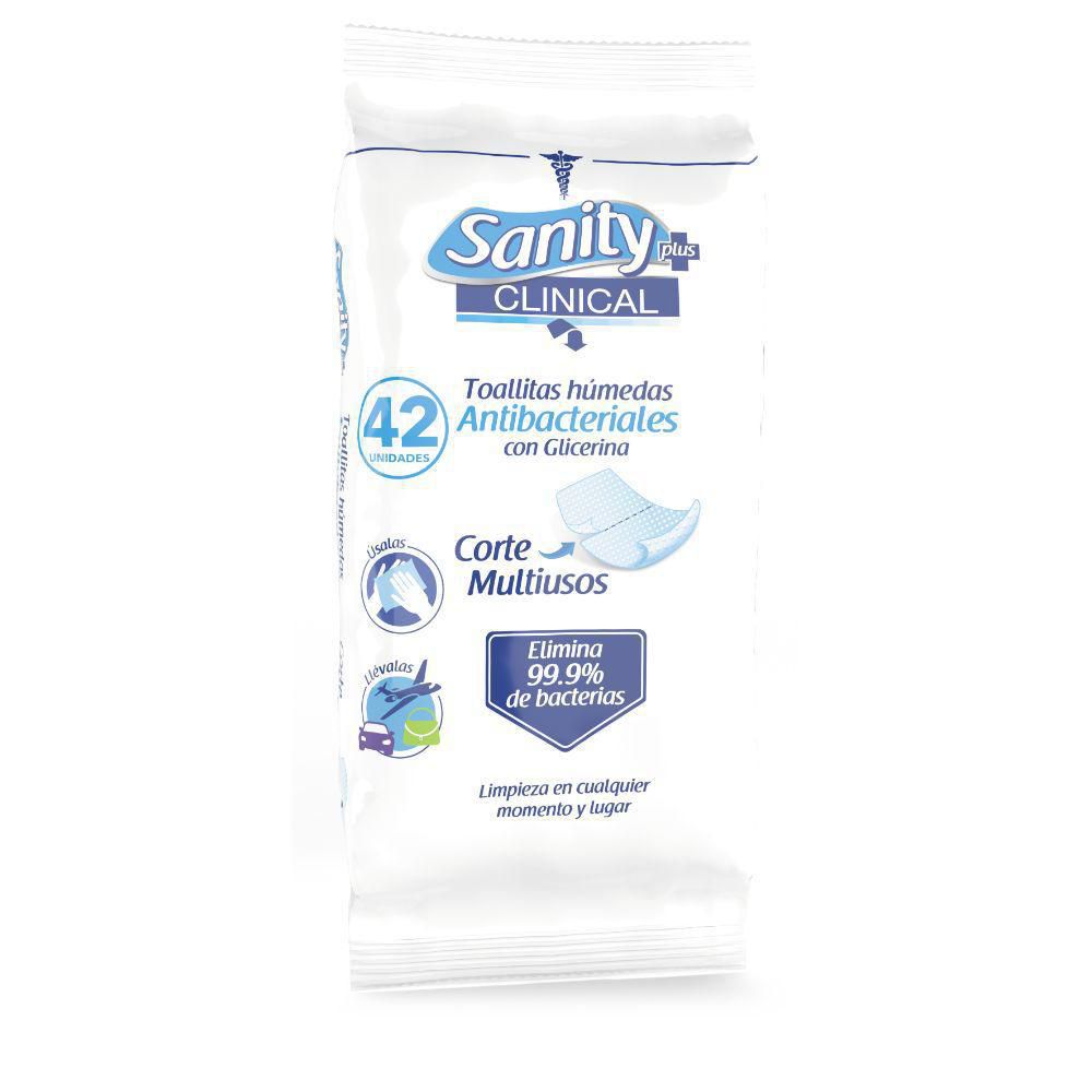 toallitas humedas SANITY Antibact C/Glicerina (42 und)
