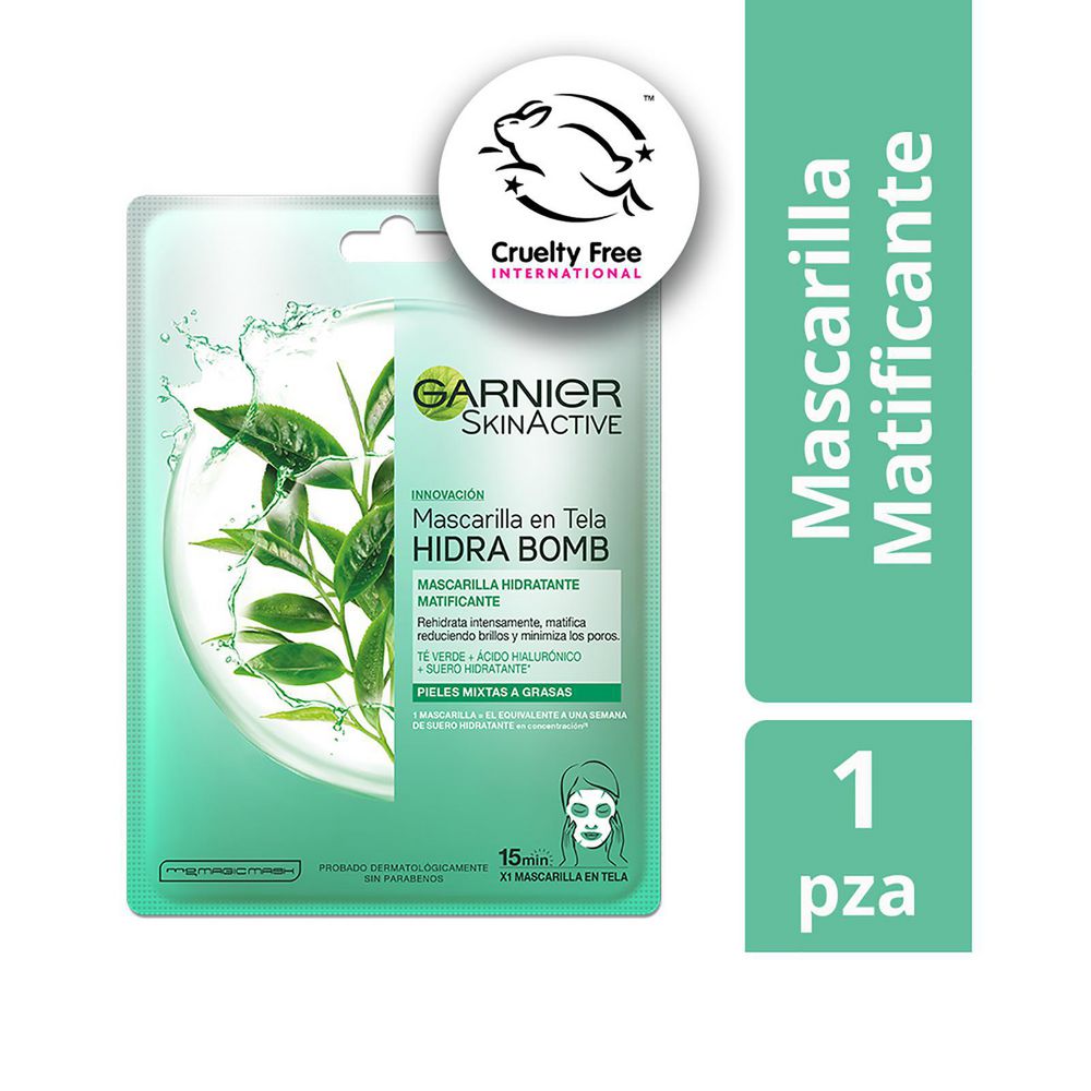 Mascarilla facial GARNIER SKIN ACTIVE Hidratante matificante (28 gr)