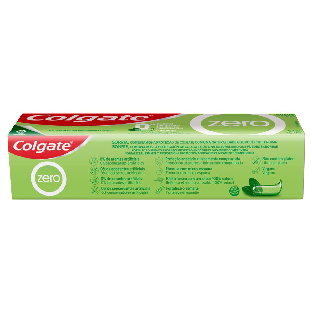 Crema Dental COLGATE Zero Hierbabuena (67  ml) img #4