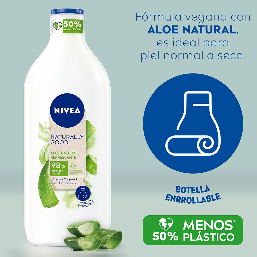 crema NIVEA Natural Aloe (350  ml) img #3