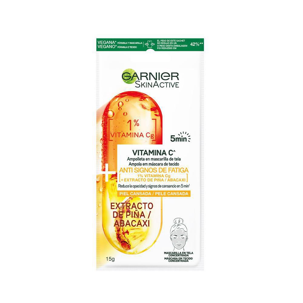 Mascarilla facial GARNIER SKIN ACTIVE En tela anti signos fatiga (15  gr) img #2