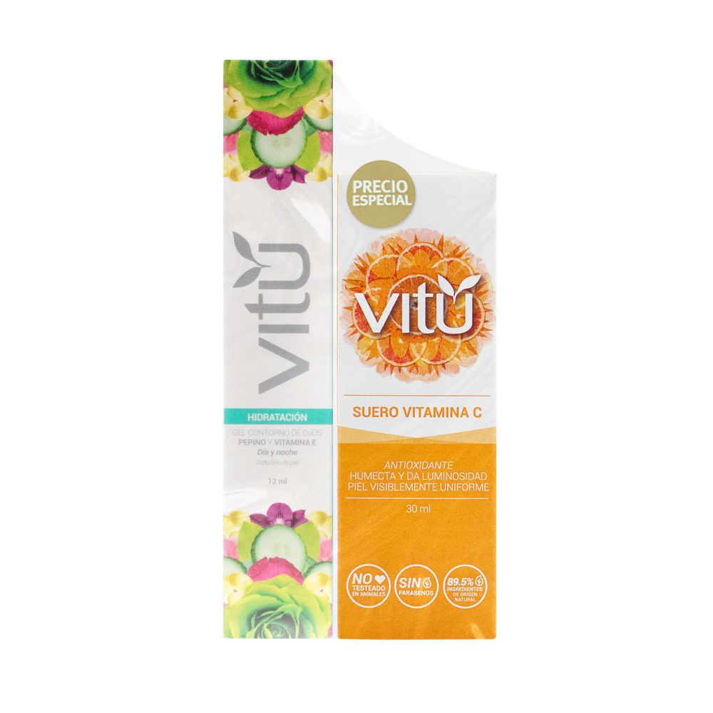 Gel VITU Contorno de ojos + suero vitamina c (42  ml)