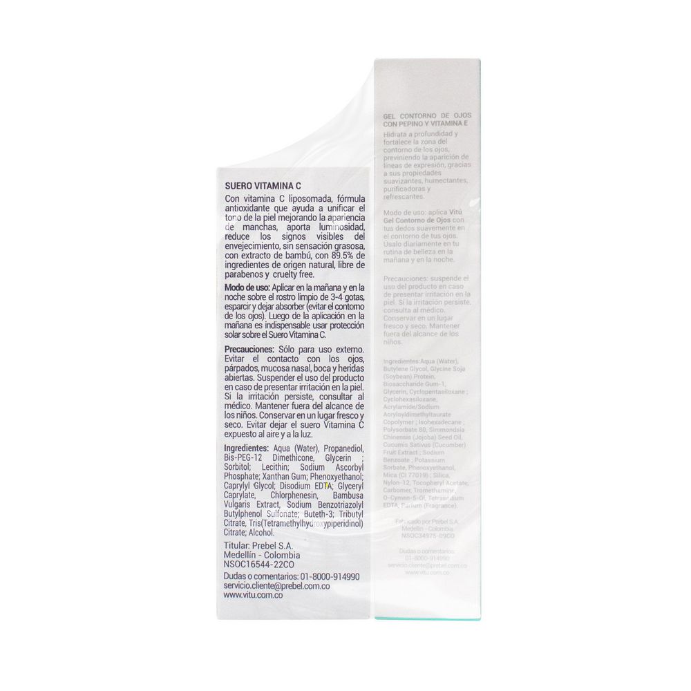 Gel VITU Contorno de ojos + suero vitamina c (42  ml) img #2
