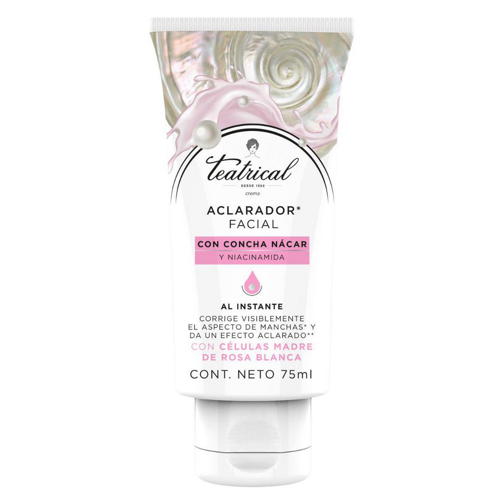Aclarador TEATRICAL FACIAL CONCHA NACAR NIACINAMID (75 ml)