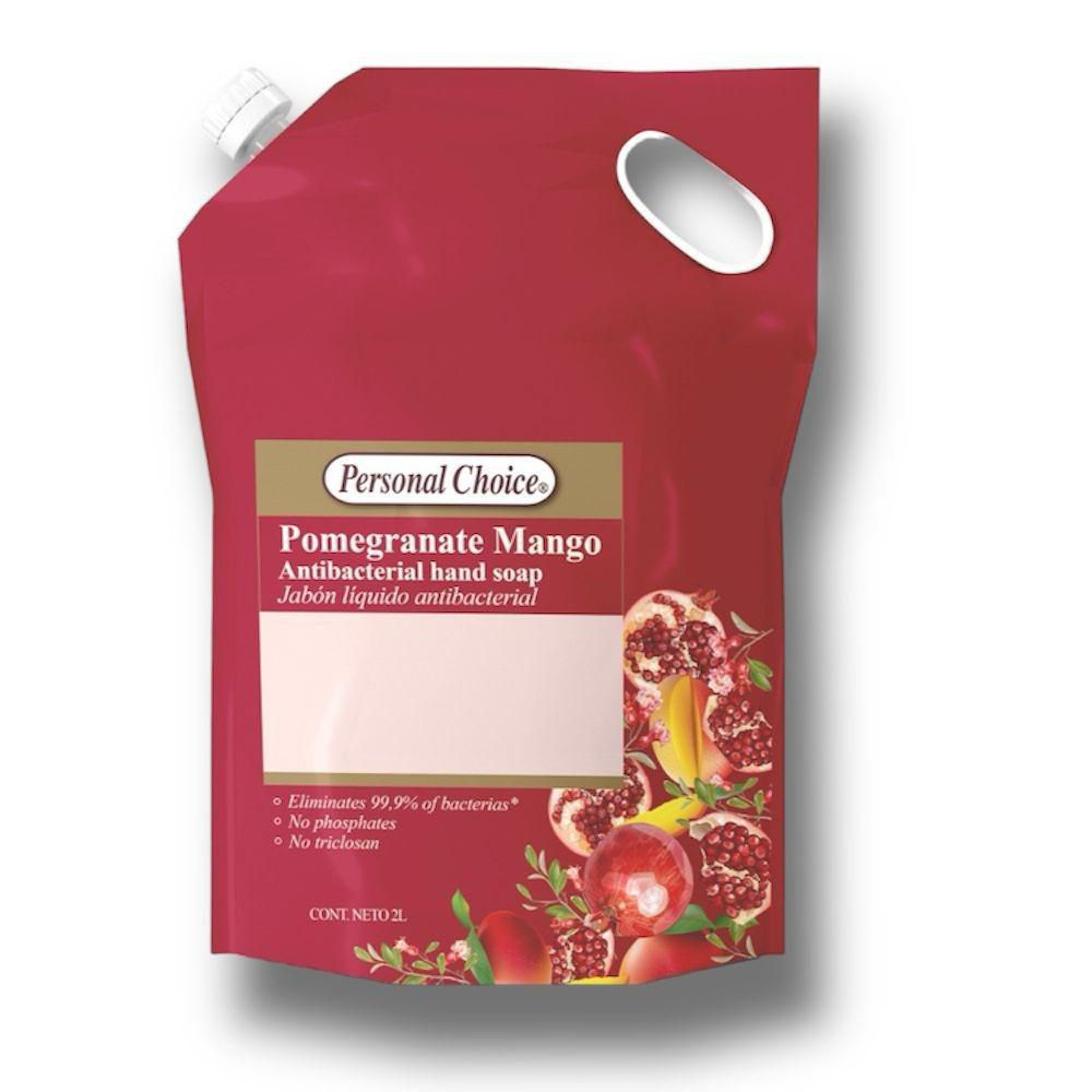 Jabón líquido PERSONAL CHOICE MARCA EXCLUSIV antibacterial pomegranate mango (2000 ml)