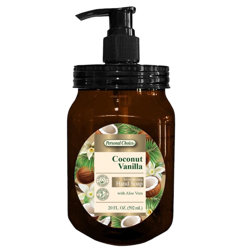 Jabón líquido PERSONAL CHOICE MARCA EXCLUSIV manos coconut vanilla (592 ml)