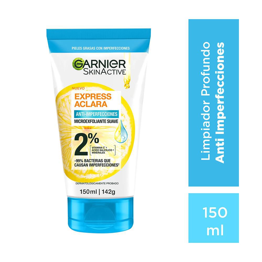 Limpiador facial GARNIER SKIN ACTIVE Express aclara anti imperfecciones (150 ml)