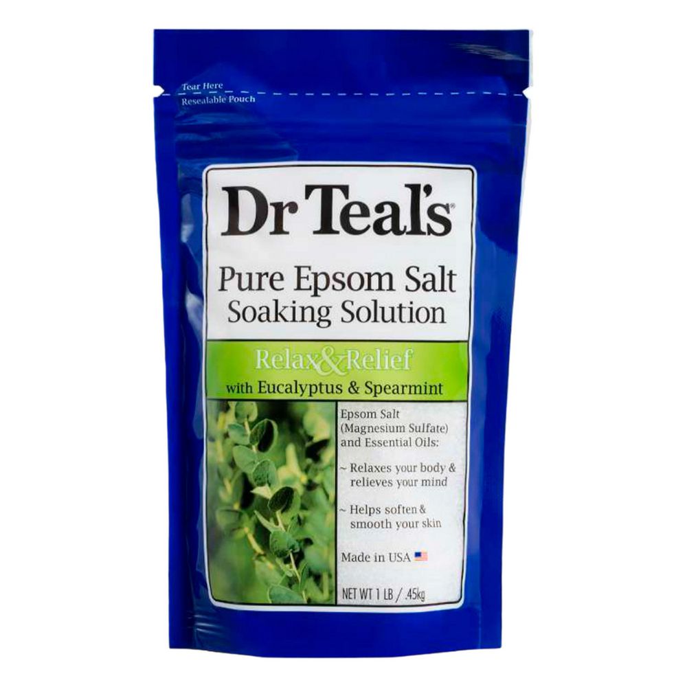 Sal DR TEALS Epsom Eucalipto Menta Verde (450  ml)