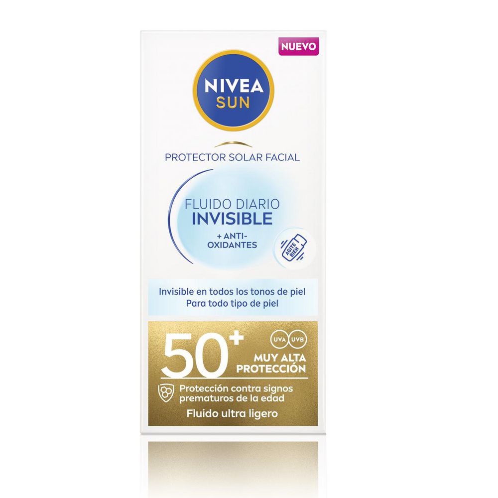 Protector solar NIVEA fluido diario invisible fps 50 (40  ml)