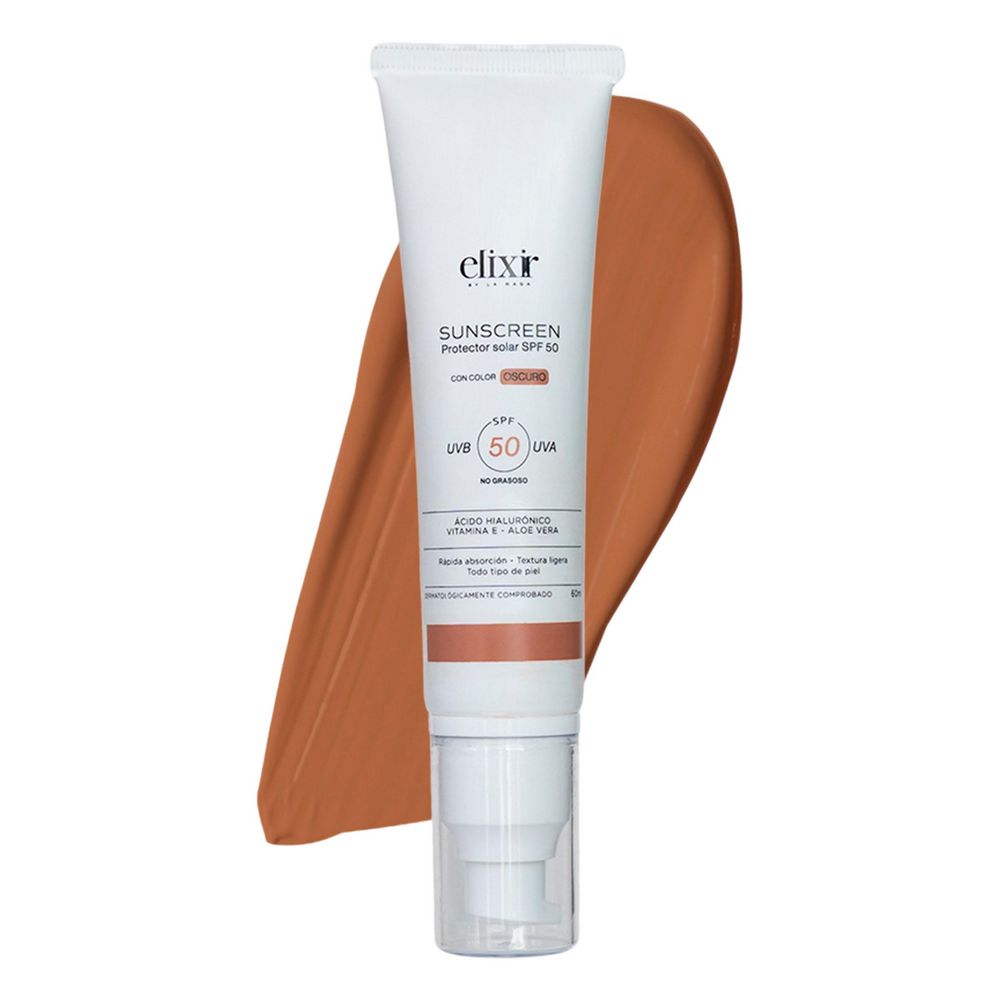 Protector ELIXIR BY LA MAGA2 Sola Spf 50 Oscuro (60 ml)