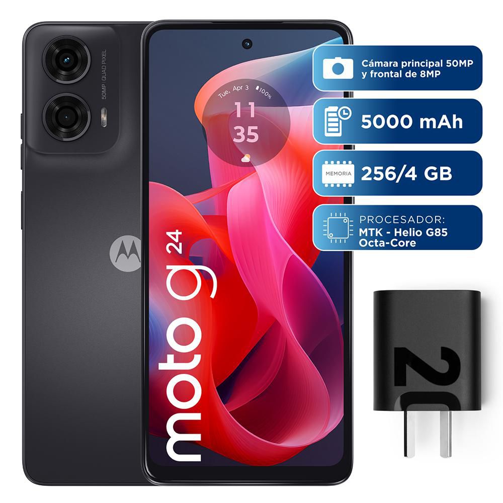 Celular MOTOROLA G24 256 GB 4 GB RAM Gris