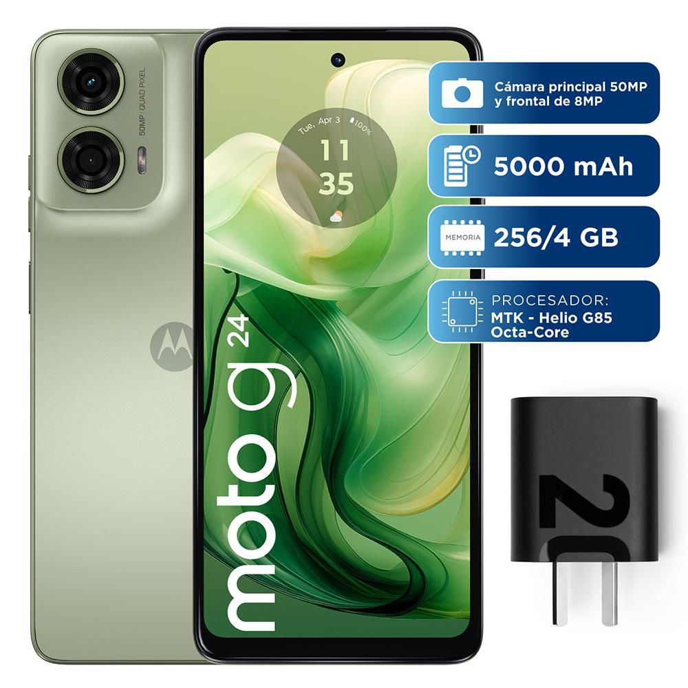 Celular MOTOROLA G24 256 GB 4 GB RAM Verde