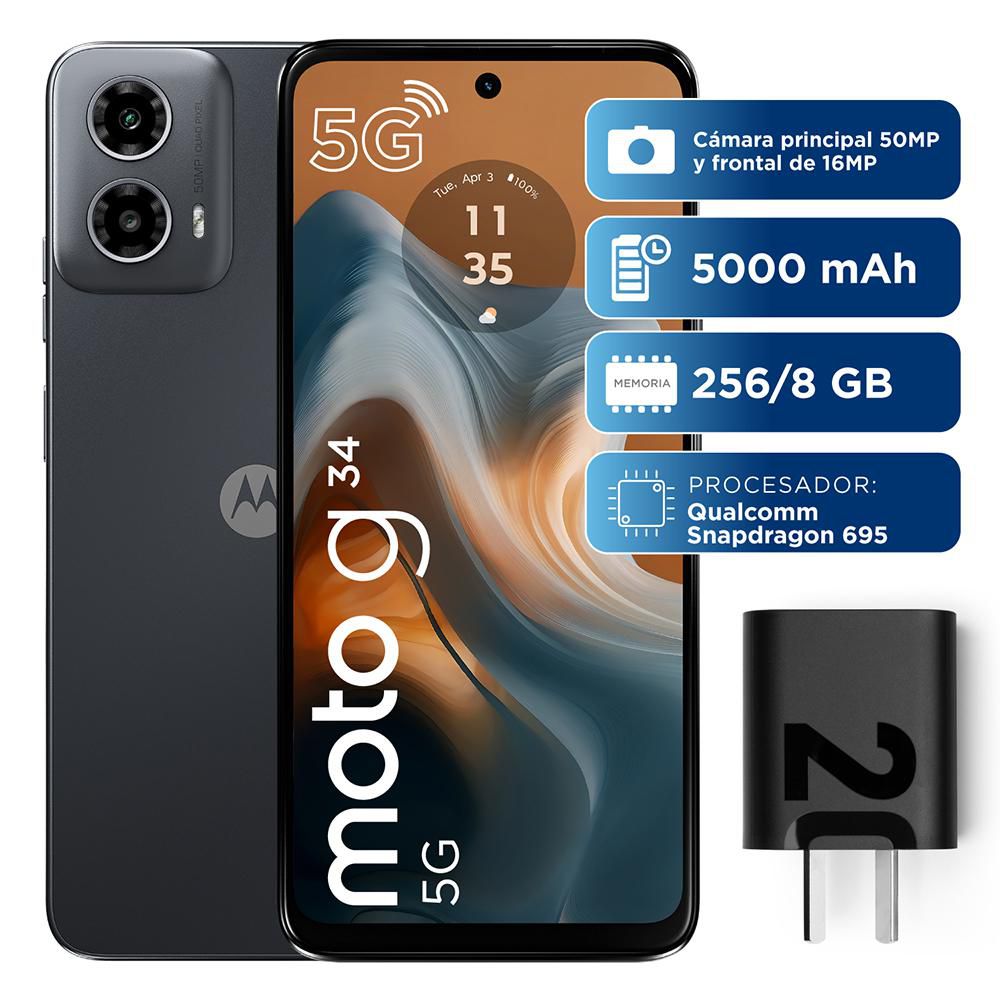 Celular MOTOROLA G34 5G 256 GB 8 GB RAM Negro