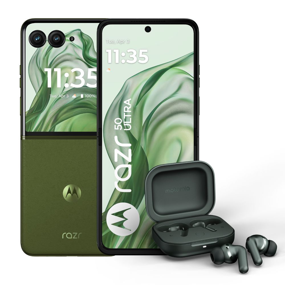 Celular MOTOROLA Razr 50 Ultra 5G 512 GB 12 GB RAM Verde Moto buds+