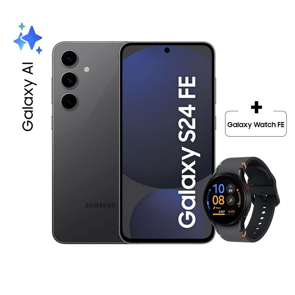 Celular SAMSUNG Galaxy S24 FE 5G 256 GB 8 GB RAM NEGRO  + Galaxy Watch FE