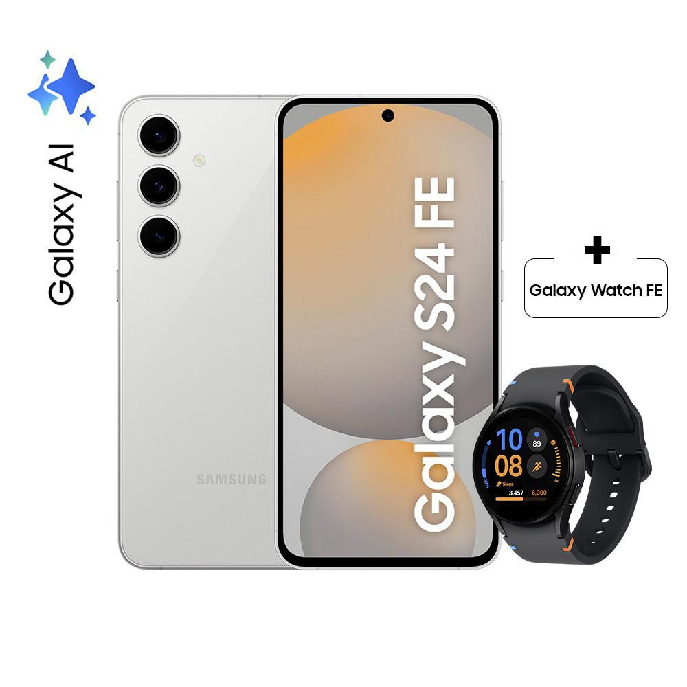 Celular SAMSUNG Galaxy S24 FE 5G 256 GB 8 GB RAM GRIS  + Galaxy Watch FE