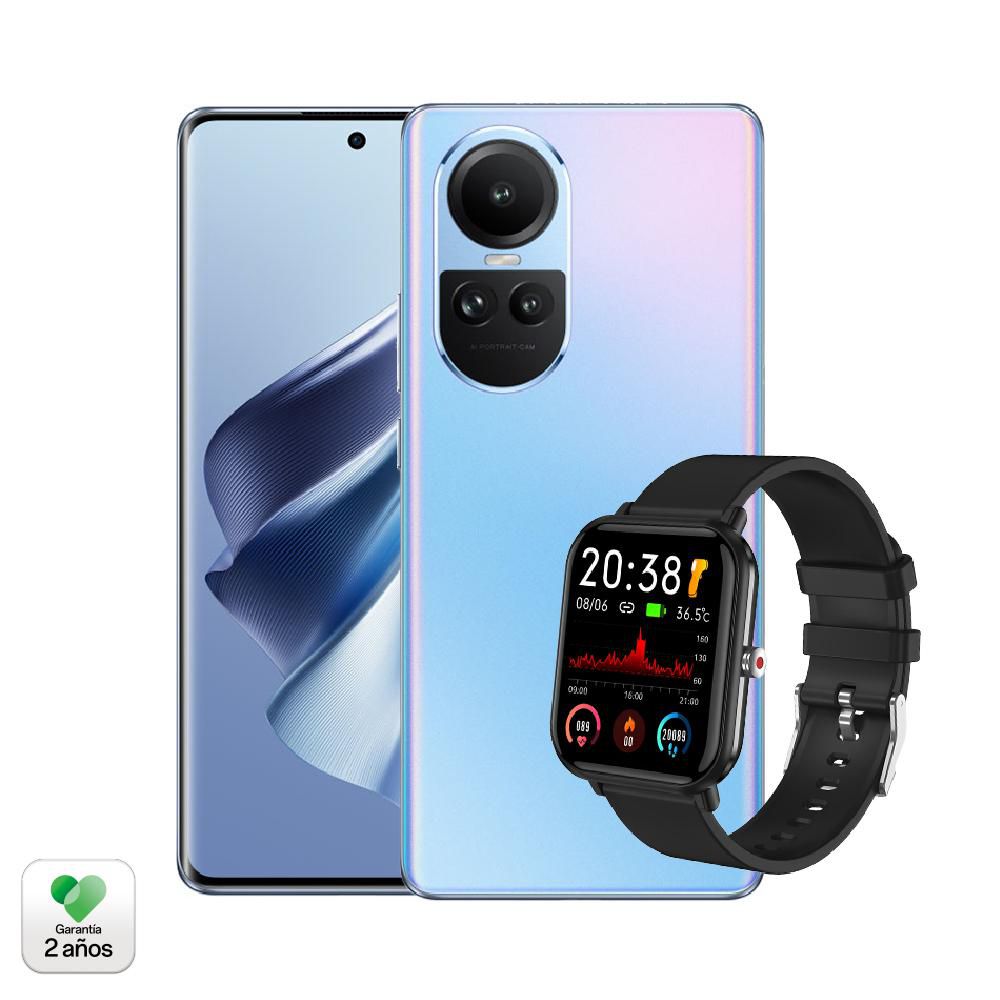 Celular OPPO RENO 10 5G 256 GB 8 GB RAM Azul + Smartwatch