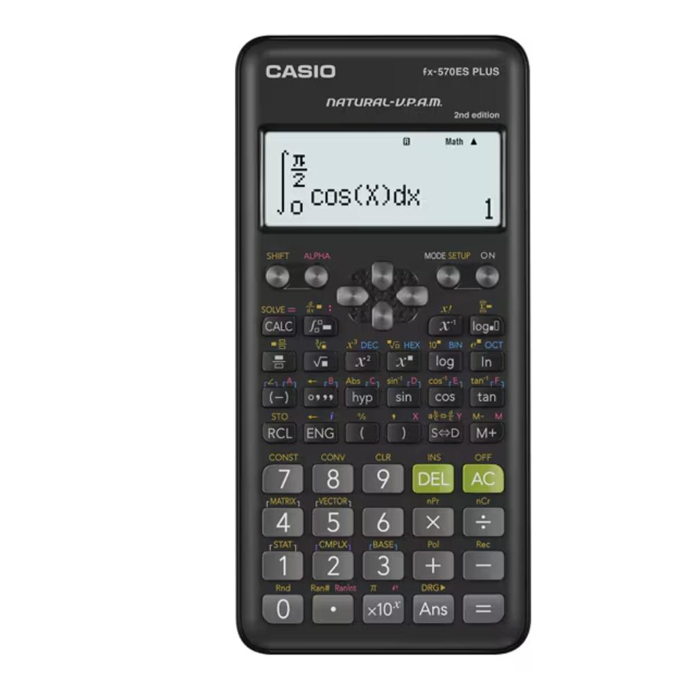 Casio Fx 570Es Plus 2 Calculadora Científica Con 417 Funciones, Color Negro