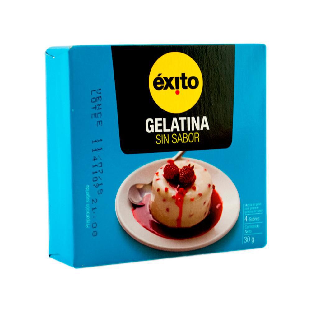 GELATINA SIN SABOR EXITO EXITO MARCA PROPIA 30 gr