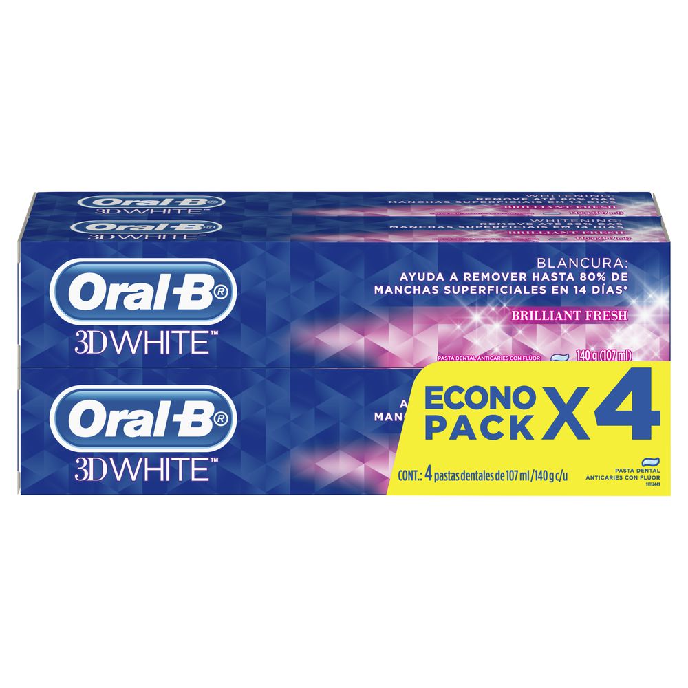 Oferta Crema Dental ORALB Oral B X 4 Und (428 ml)