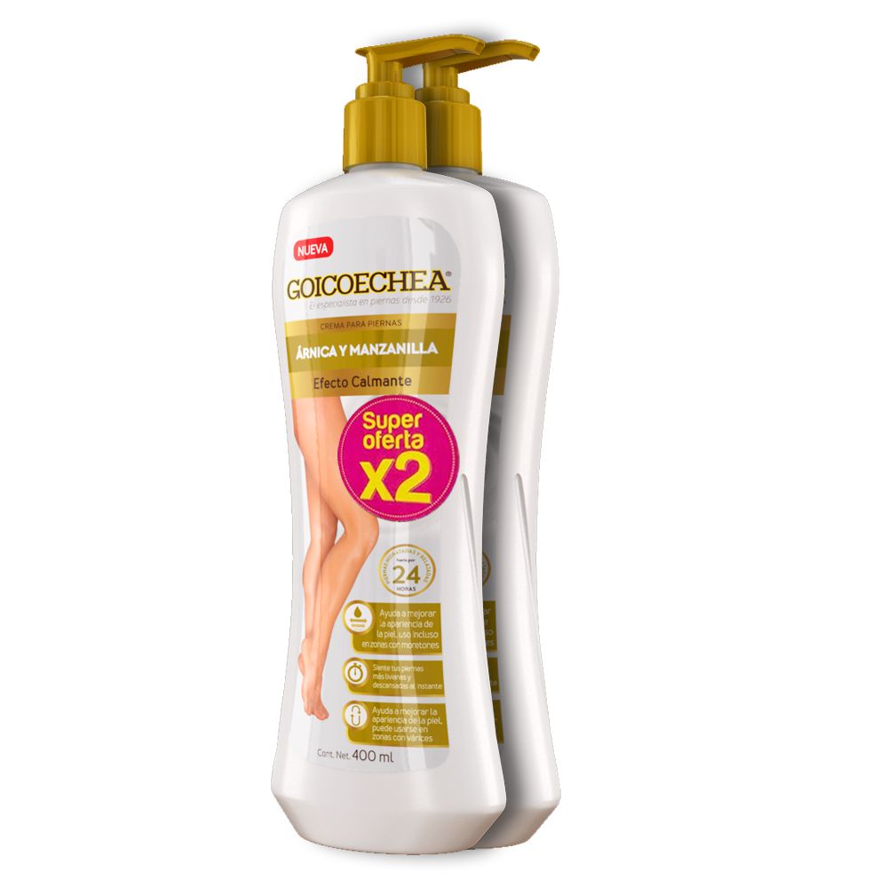 ÁRNICA Y MANZANILLA 400ML X 2U GOICOECHEA 800  ml