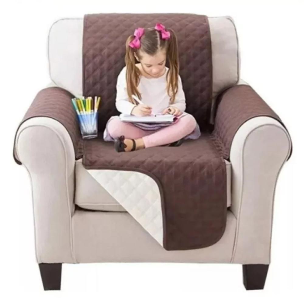 Forro Protector De Sofá Funda Reversible De 1 Puesto