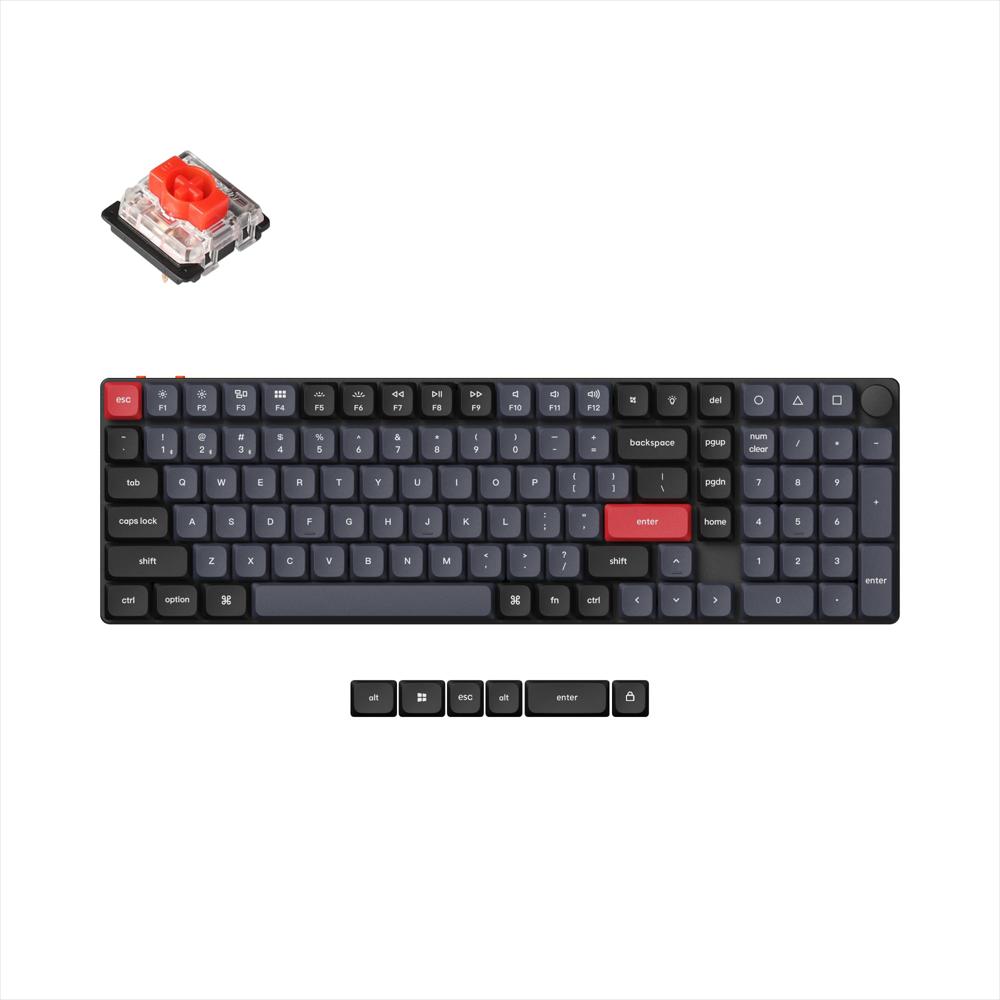 Teclado Mecánico Inalámbrico Ultra Delgado Keychron K17 Pro img #1