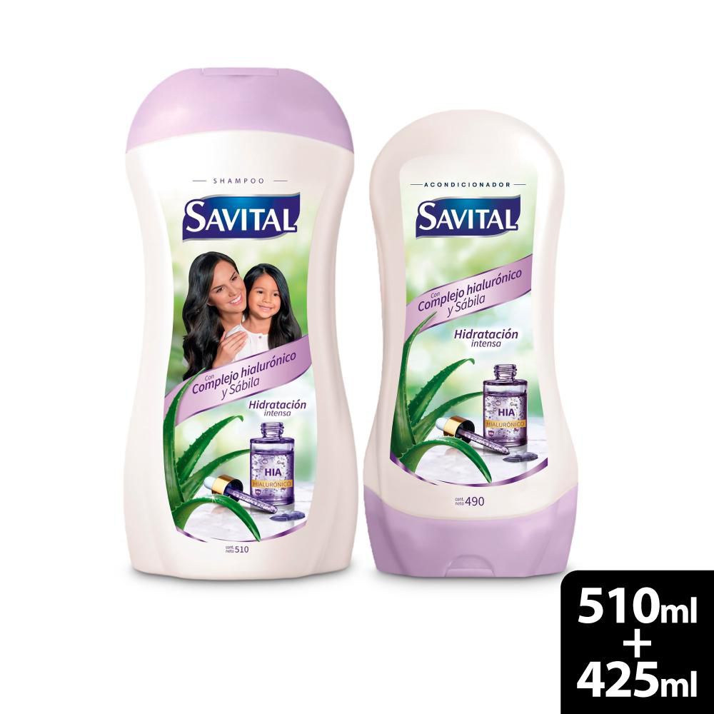 Shampoo SAVITAL Complejo Hialuronico y Sábila (1000 ml)