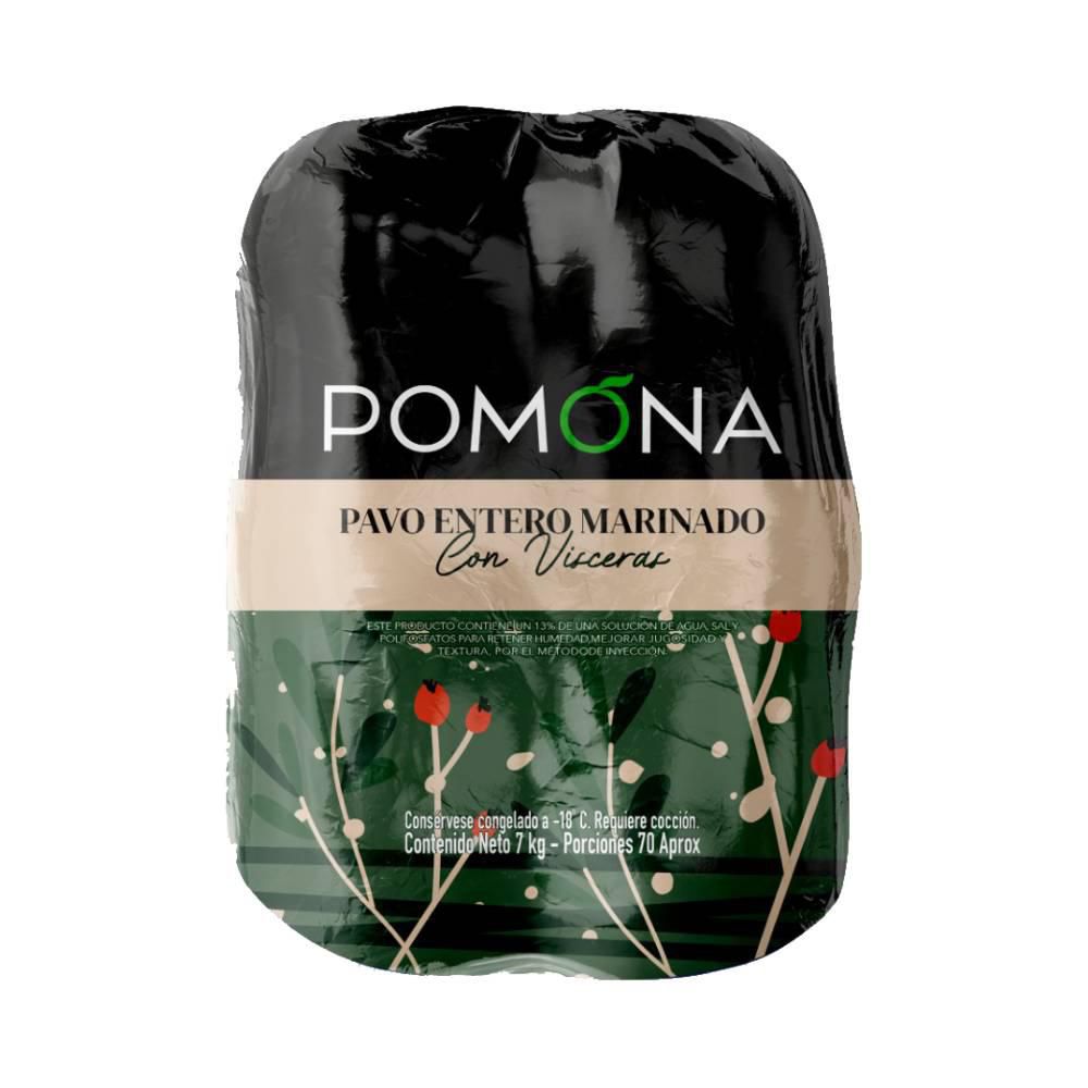 Pavo entero Pomona con viscera marinado (7000  gr) img #1