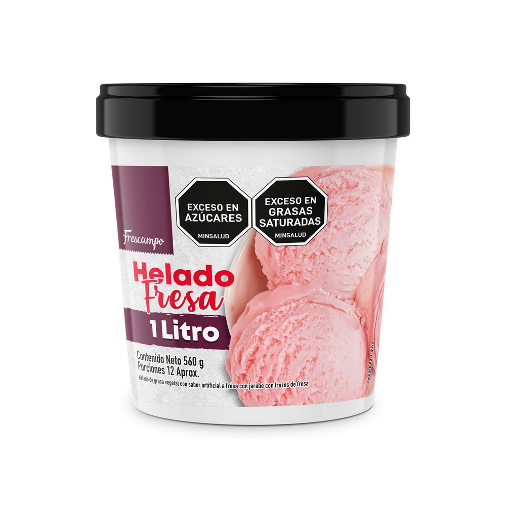 Helado FRESCAMPO fresa (560 ml)