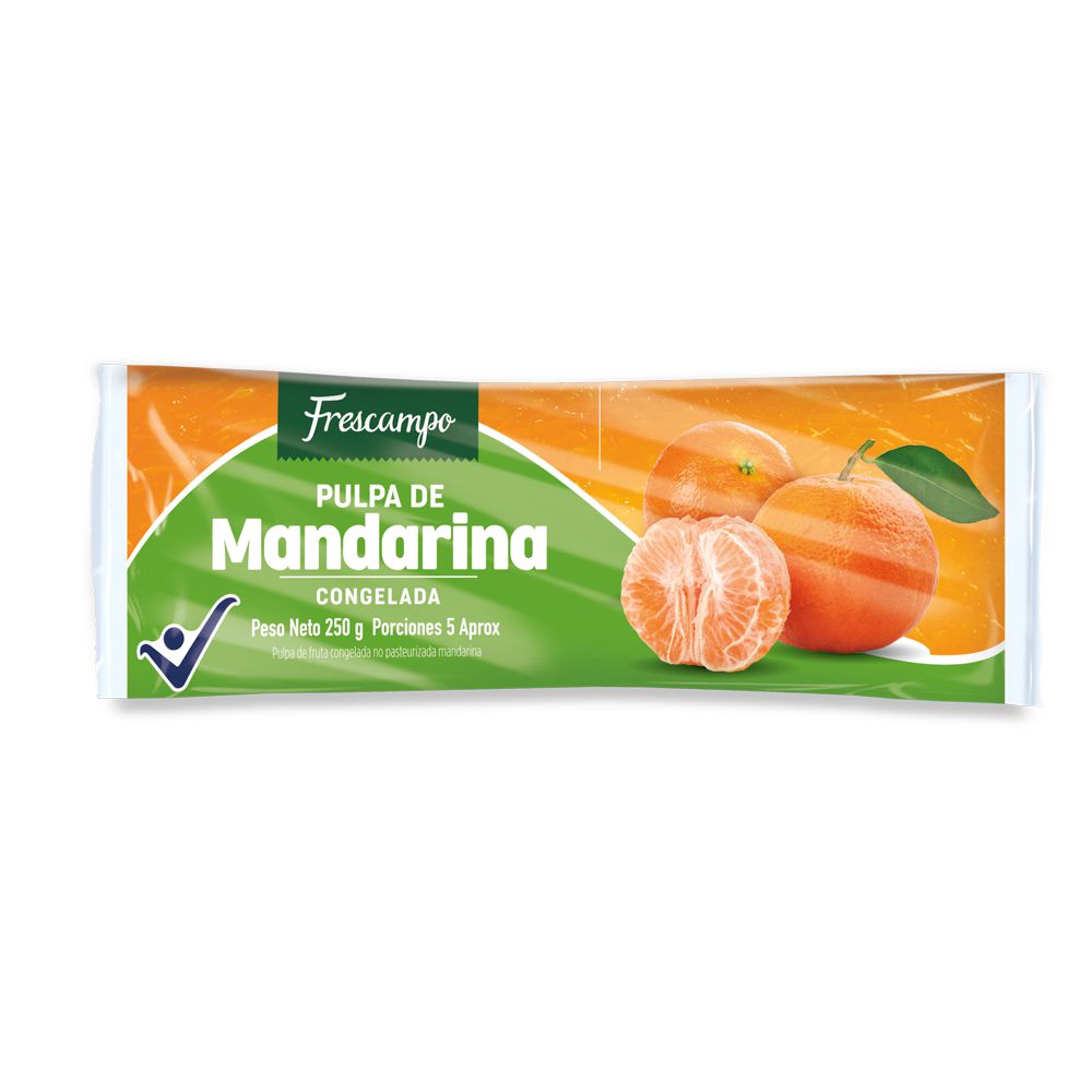 Pulpa FRESCAMPO de mandarina congelada (250 gr)
