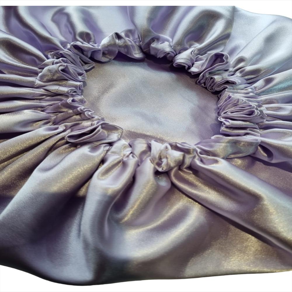 Gorro De Satín Antifrizz Cabello Rizado O Afro Gris