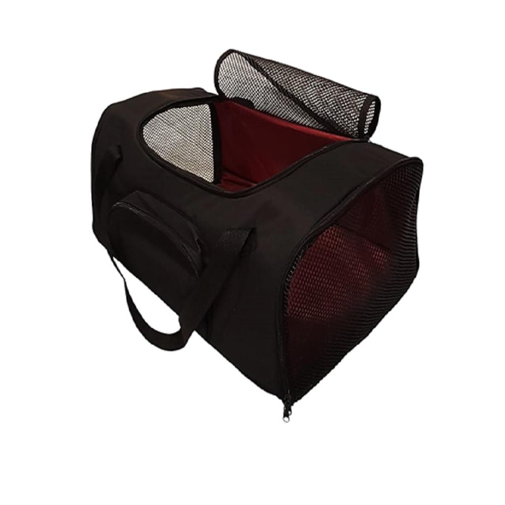 Guacal Maletín Transportador Negro De 43X33x25 Perros Y Gatos En Avión img #2
