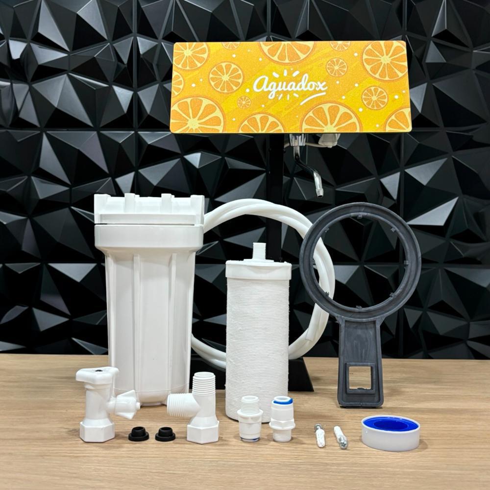 Purificador De Agua Con Ozono Aguadox Naranjas Filtración Ecoclean 7 Pulgadas img #2