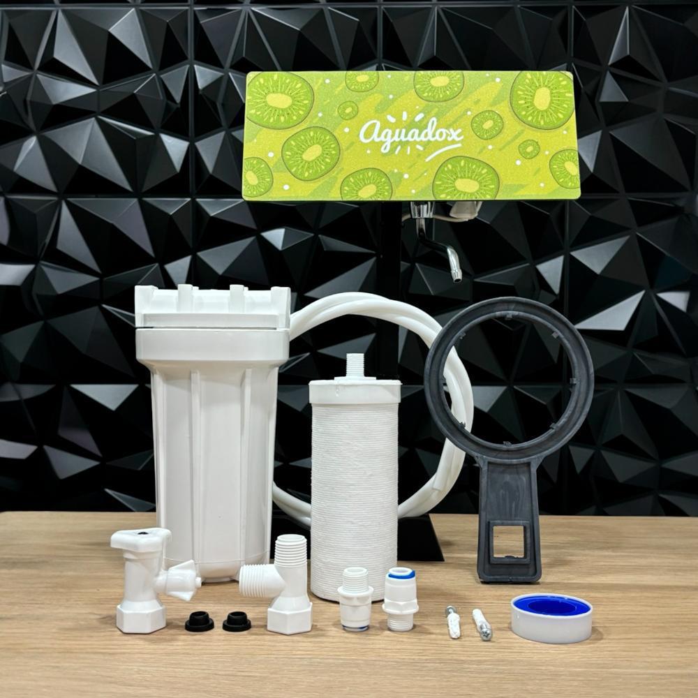 Purificador De Agua Con Ozono Aguadox Kiwi Filtración Ecoclean 7 Pulgadas img #2