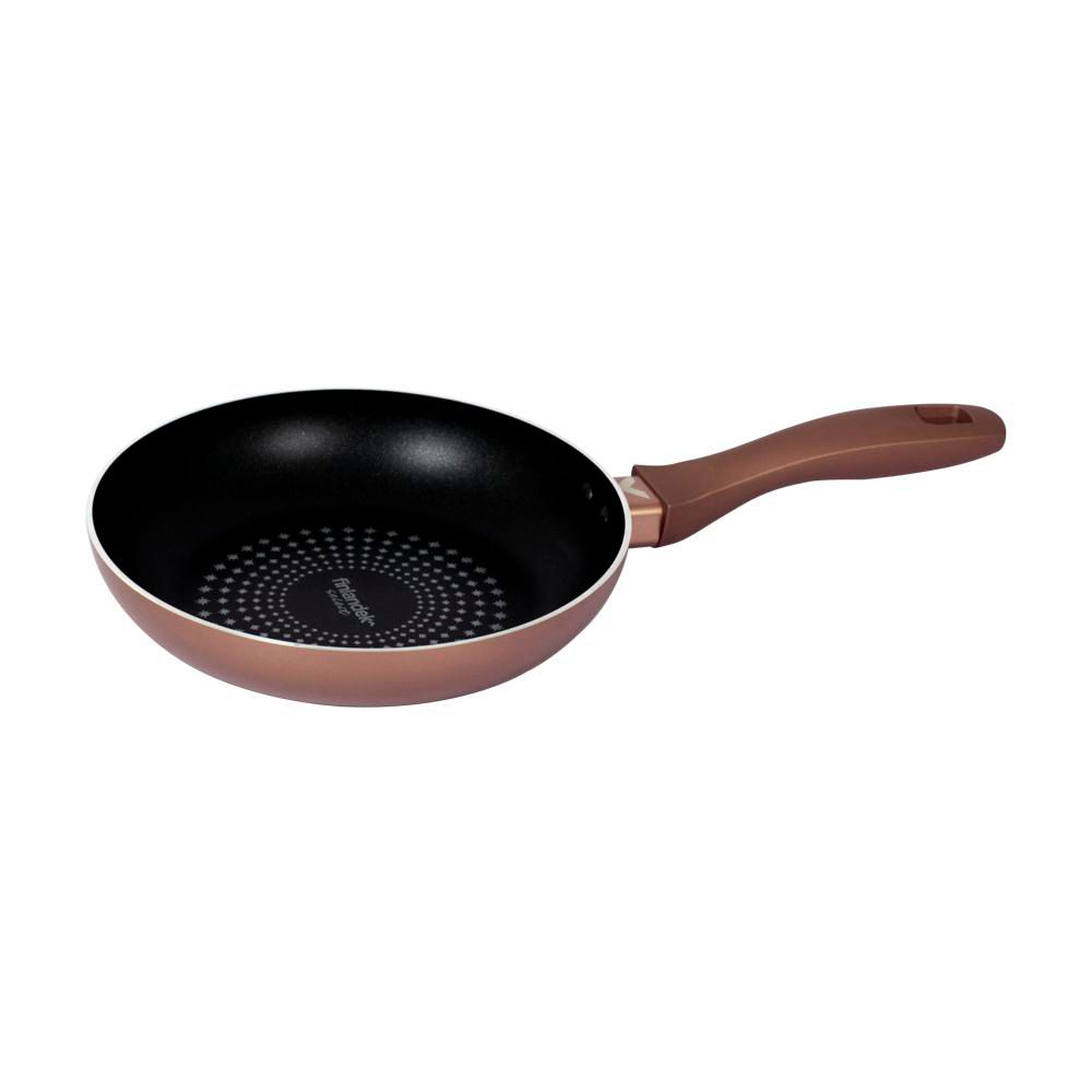 Sarten FINLANDEK SELECT Aluminio Antiadherente 20cm Con Tapa Vidrio 1 20x37x454 Cafe