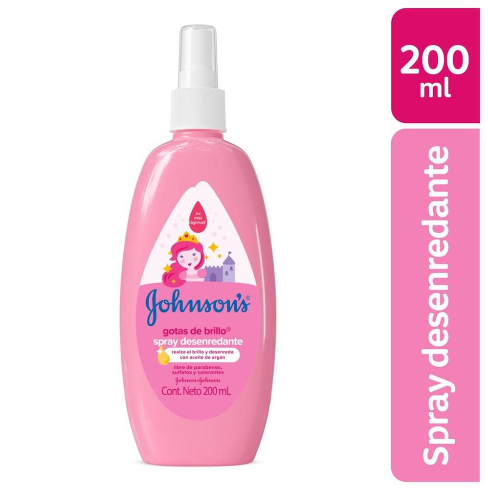 Spray JOHNSON S desenredante gotas de brillo (200 ml)