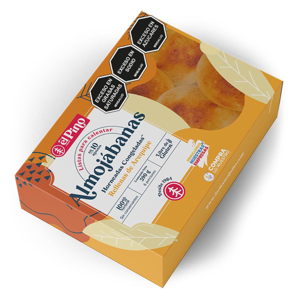 Almojábanas el Pino Derivados Lácteos  x 6 und arequipe (390  gr)