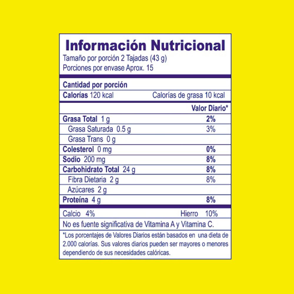 Pan SANTA CLARA Pullman Extra Largo (650  gr) img #2