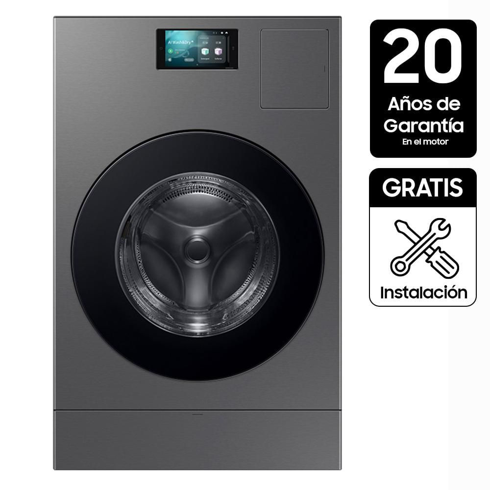 Lavadora Secadora SAMSUNG Eléctrica 26 Kg Bespoke AI Laundry Combo WD26DB8995BZCO Gris