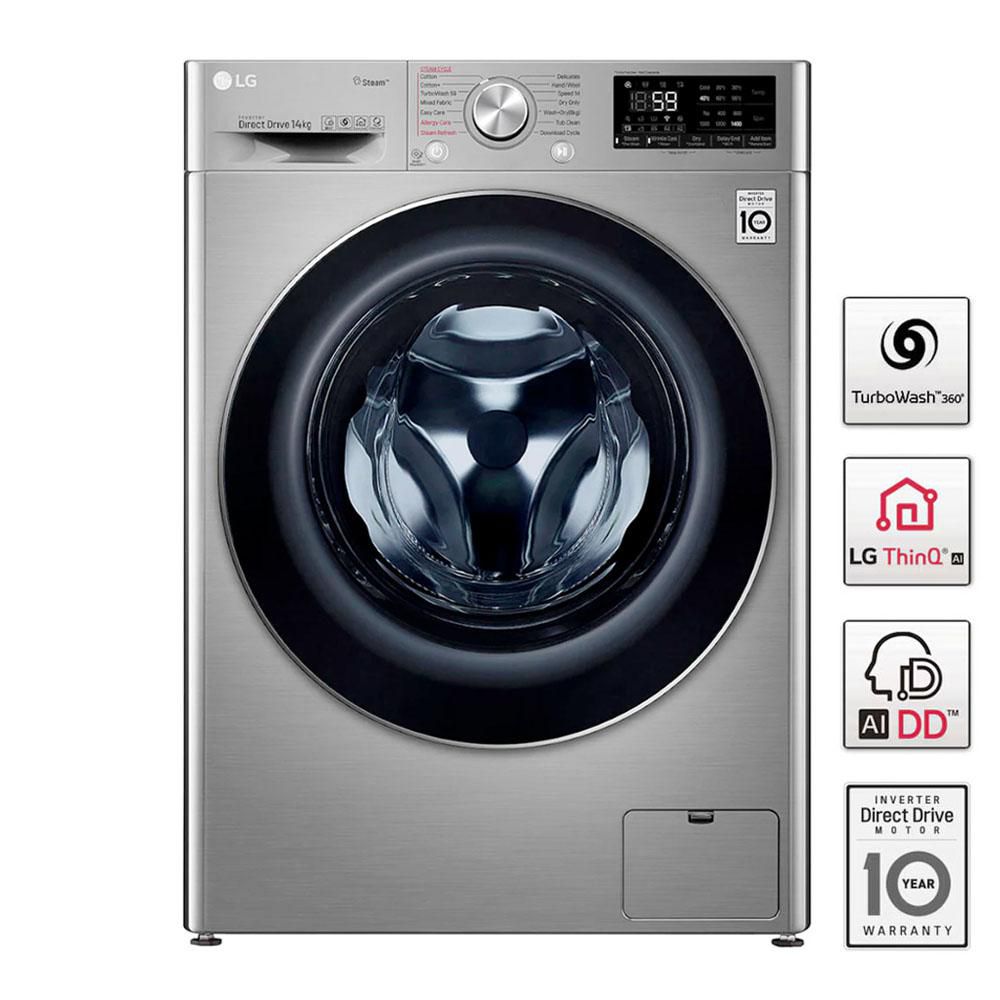 Lavadora Secadora LG Eléctrica 14 kg WD14VVC4S6.APTECOL GRIS