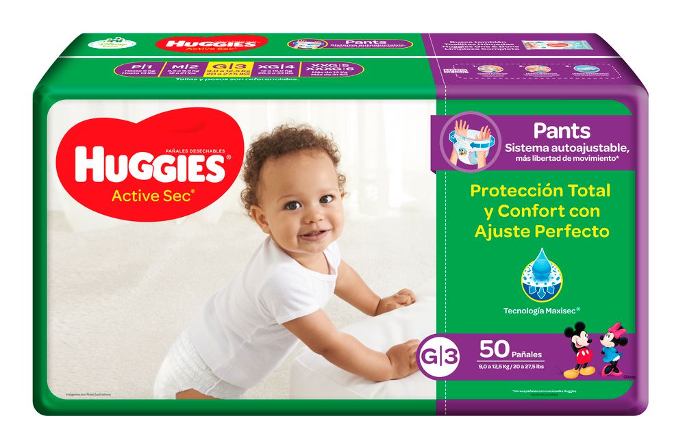 PANALES HUGGIES ACTSEC ETAPA 3 (50  und)