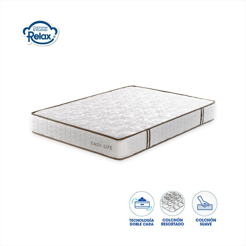 Colchón Relax Doble (140X190x22 Cm) Easy Life Resortado Suave