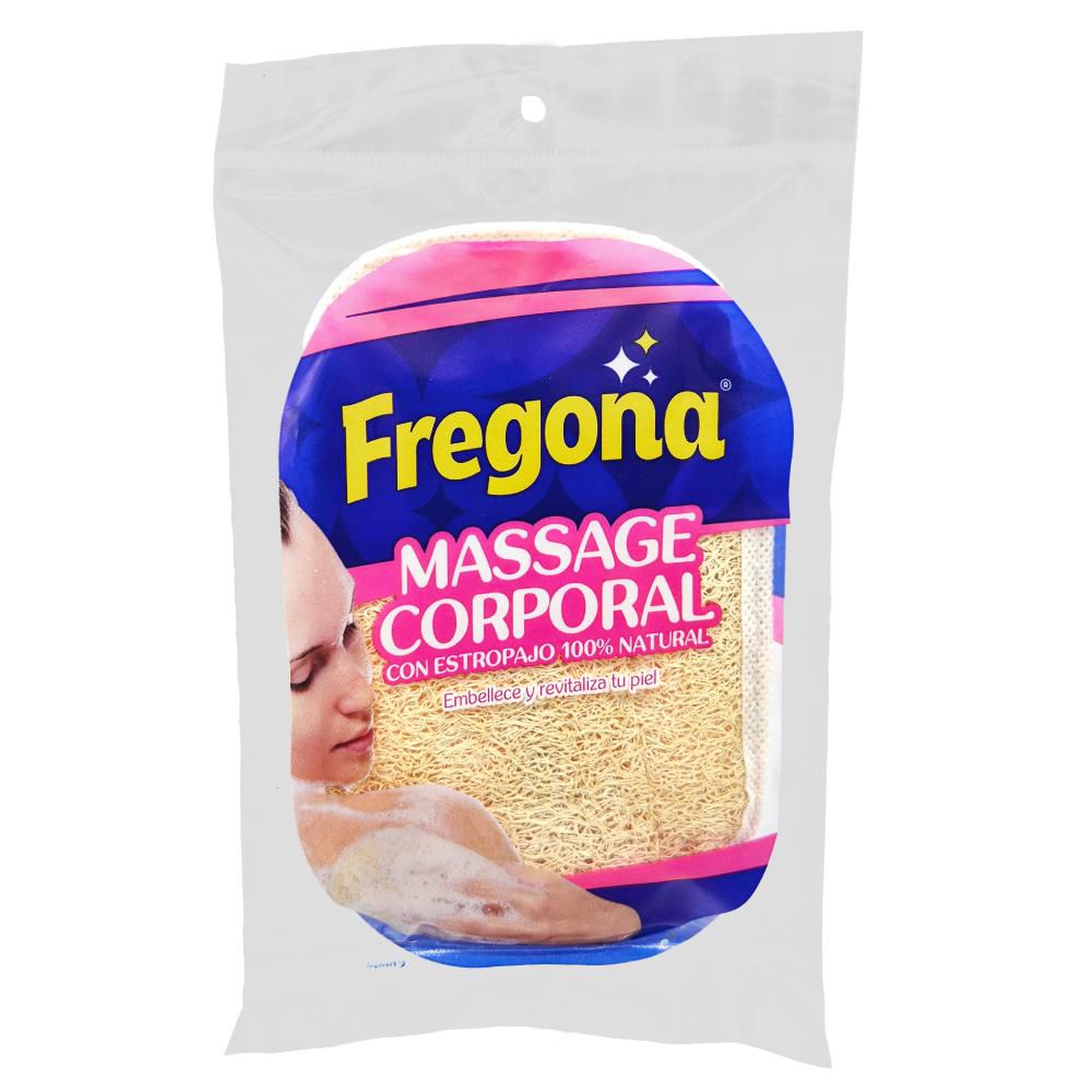 Esponja de baño FREGONA con estropajo 100% natural (1 und)
