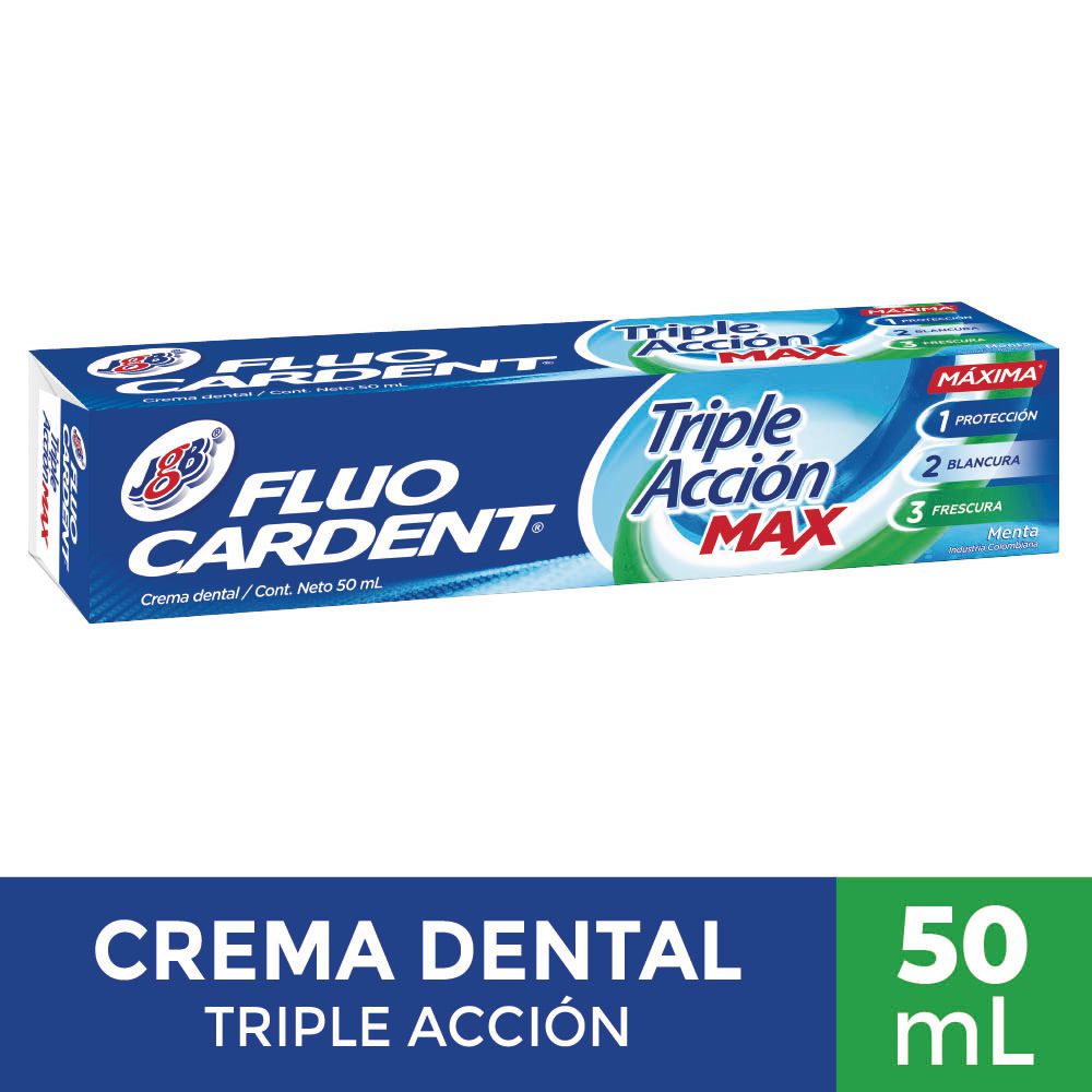 Crema Dental FLUOCARDENT Frescura Max (50 ml)
